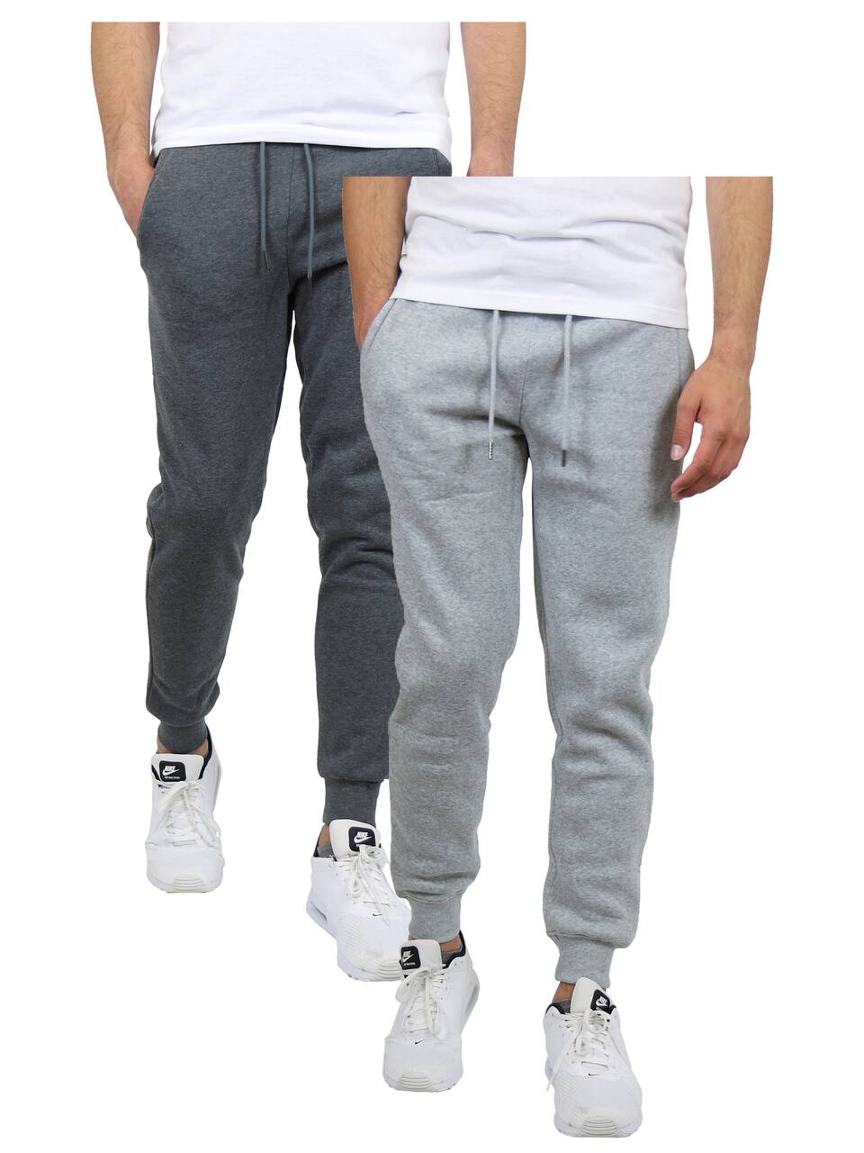 Galaxy by Harvic Men's Fleece-Lined Jogger Sweatpants 2 Pack